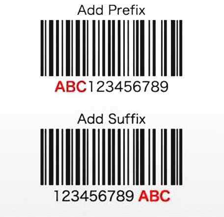 Add Prefix ABC123456789 Add Suffix 123456789 ABC